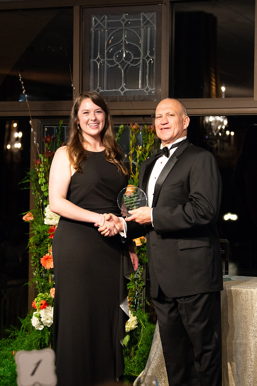 Morgan Ross and Dean Karr at Fellows ceremony