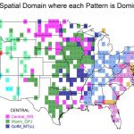 A chart of the US showing Spatial Domains