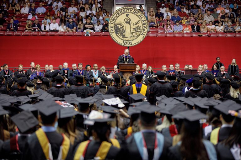 photo of commencement at UA