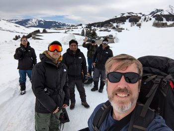 Six faculty and student members of the deployment team.