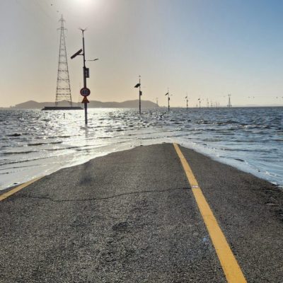 road in water