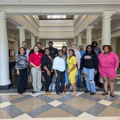 Group photo in shelby hall