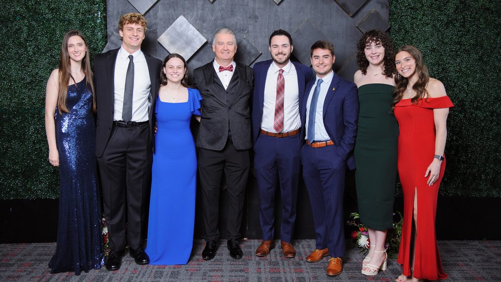 Dean and students group photo