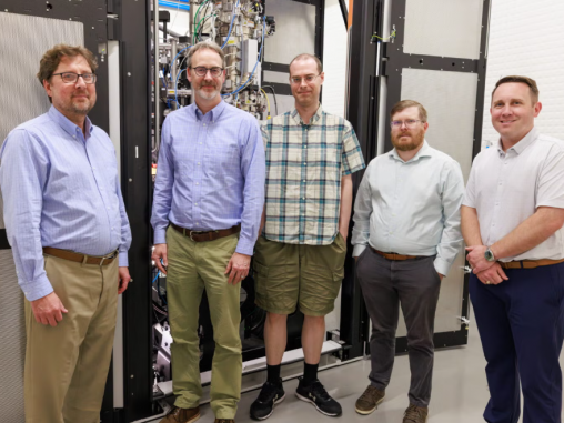 5 people in a lab